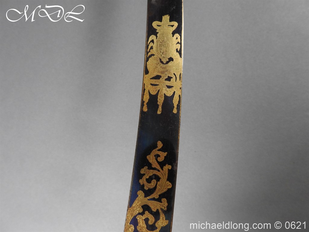 British Officer’s 1803 Blue & Gilt Sword - Image 12
