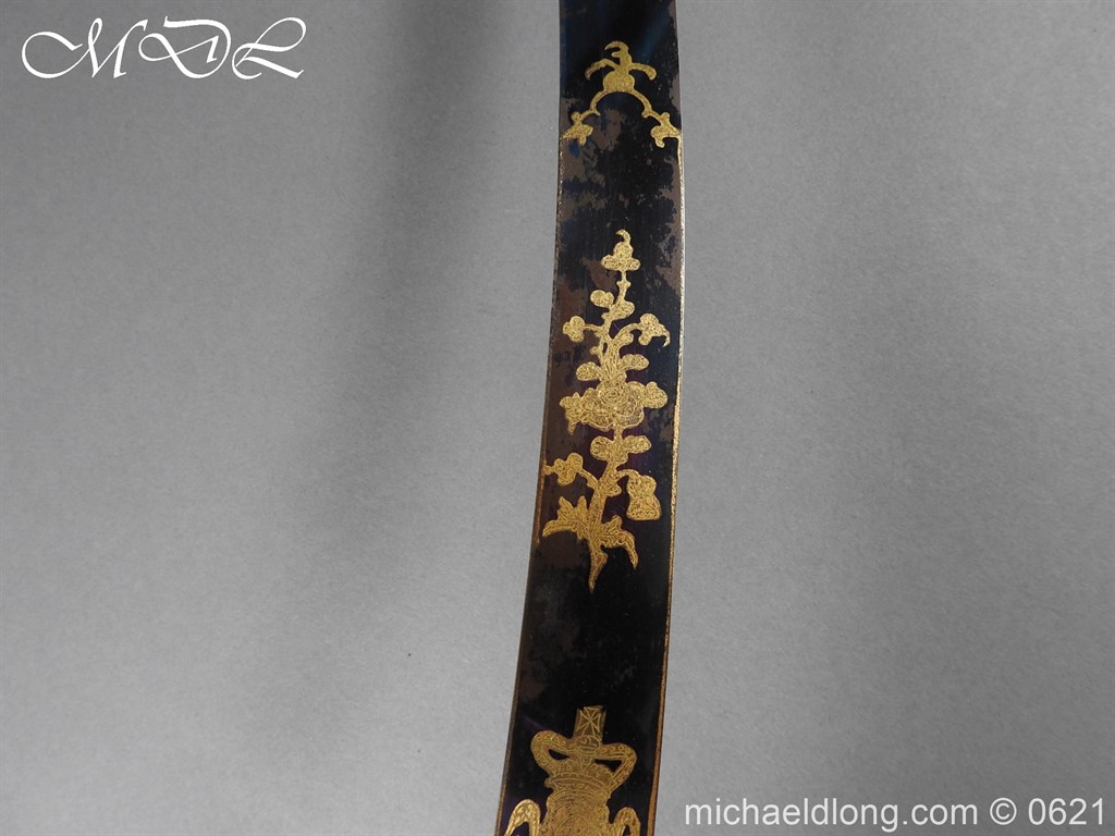 British Officer’s 1803 Blue & Gilt Sword - Image 11