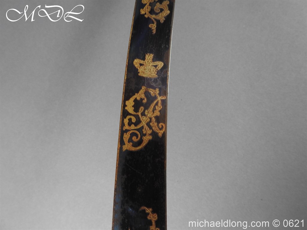 British Officer’s 1803 Blue & Gilt Sword - Image 6