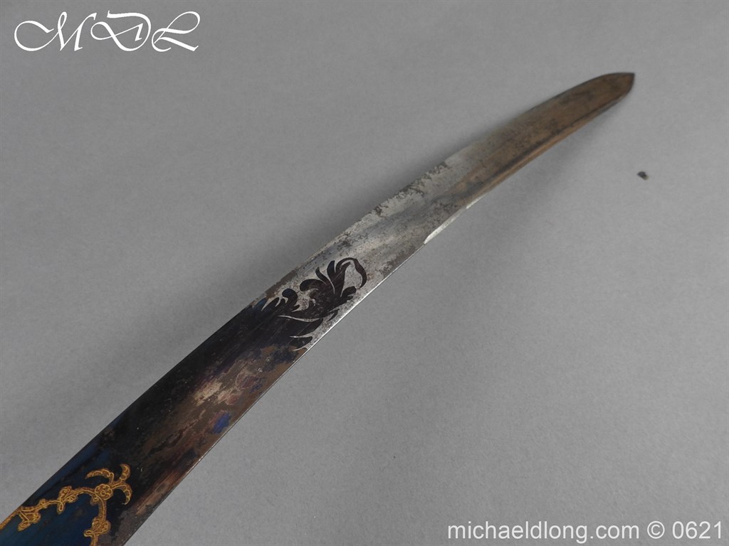 British Officer’s 1803 Blue & Gilt Sword - Image 4