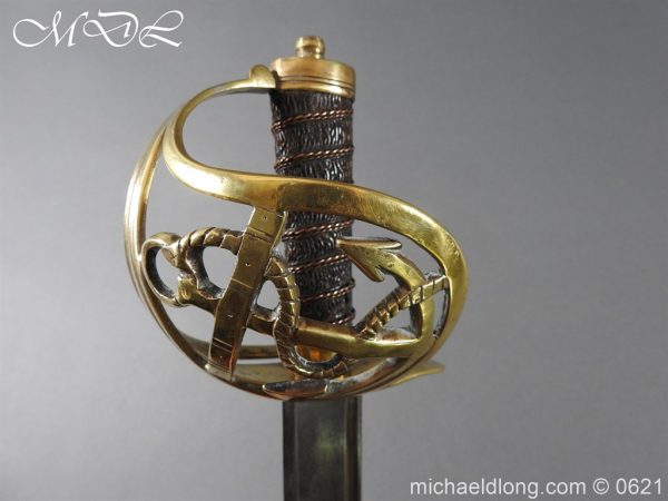 British Naval Officer's Slotted Hilt Short Sword - Image 4