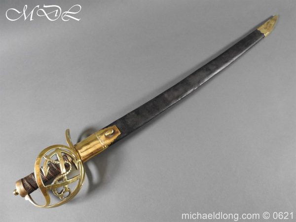 British Naval Officer's Slotted Hilt Short Sword - Image 3