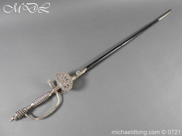 Edwardian British Cut Steel Small Sword - Image 3