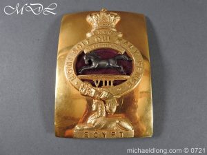 The Kings 8th Foot Liverpool Regiment Officer’s Plate