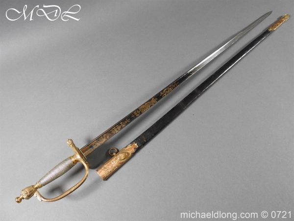 Officer’s 1796 Infantry Sword Blue and Gilt