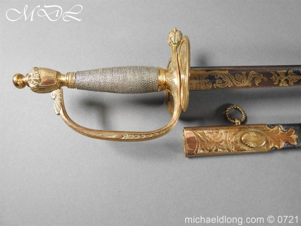 Officer’s 1796 Infantry Sword Blue and Gilt - Image 2