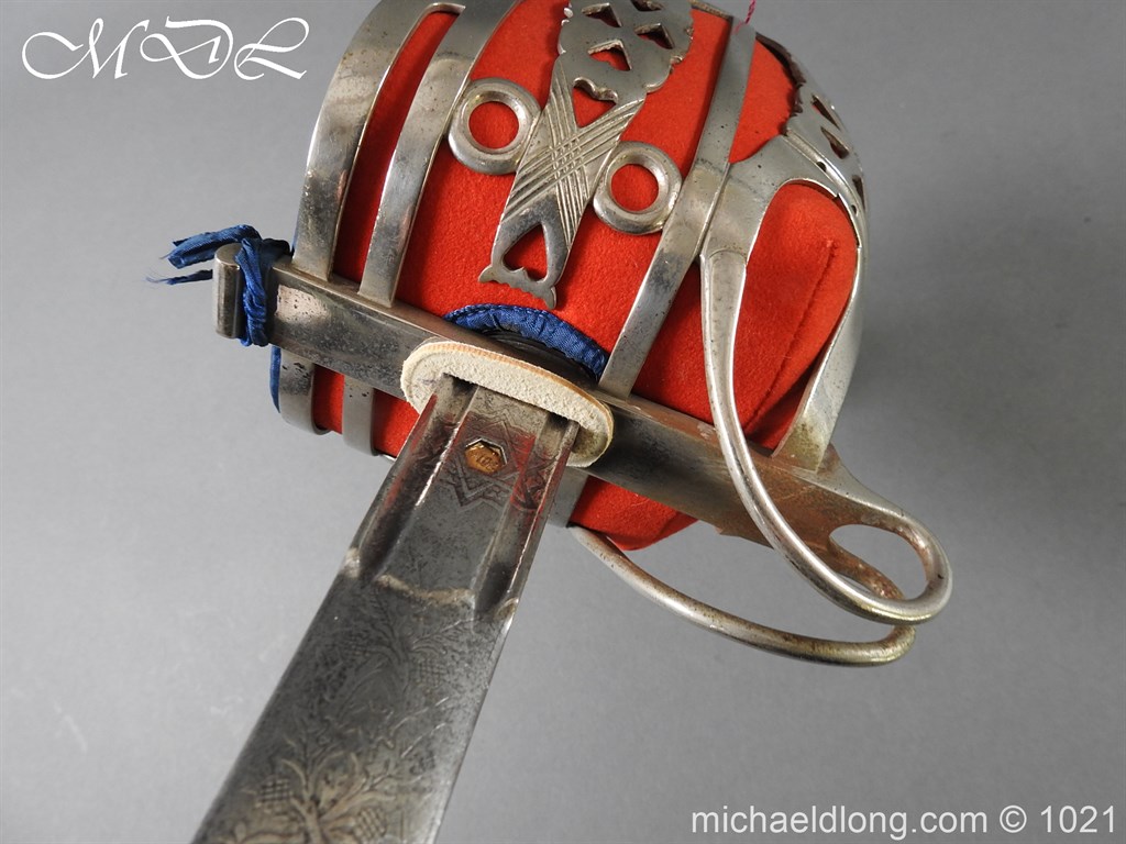 WW1 Gordon Highlanders Officer’s Sword by Wilkinson - Image 7