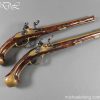 A Pair of Flintlock Holster Pistols - E. Couna