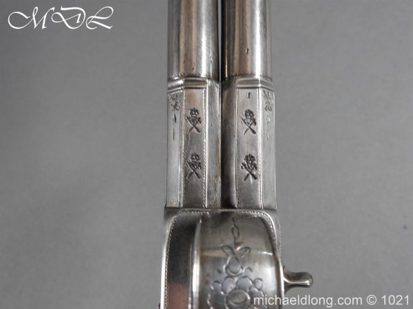A Pair of 54 Bore Double Barrelled Flintlock Pistol by Grice 1778 - Image 15