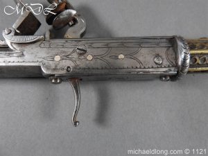 michaeldlong.com 23250 300x225 Indian Combination Weapon Flintlock Axe and Dagger