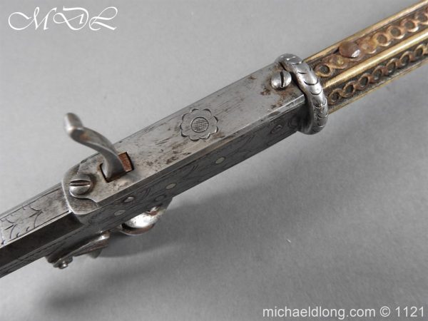 michaeldlong.com 23251 600x450 Indian Combination Weapon Flintlock Axe and Dagger