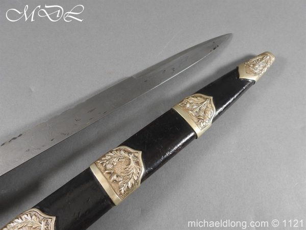 Highlanders Light Infantry Regimental Pipers Dirk Etched Blade - Image 3