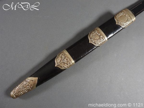 Highlanders Light Infantry Regimental Pipers Dirk Etched Blade - Image 4
