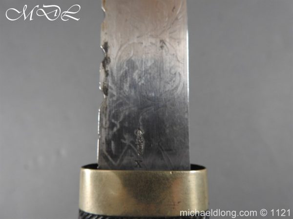 Highlanders Light Infantry Regimental Pipers Dirk Etched Blade - Image 7