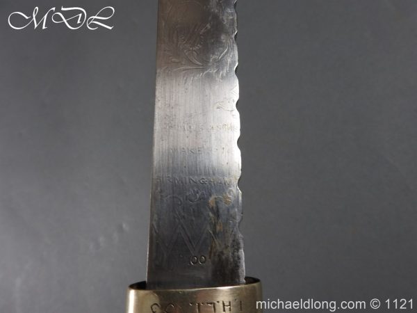 Highlanders Light Infantry Regimental Pipers Dirk Etched Blade - Image 19