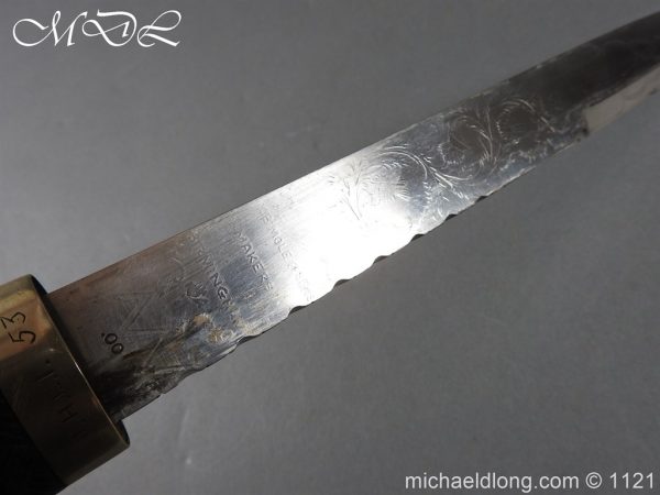 Highlanders Light Infantry Regimental Pipers Dirk Etched Blade - Image 21