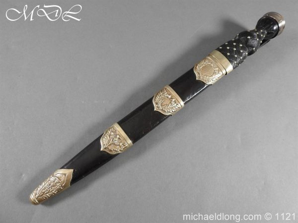 Highlanders Light Infantry Regimental Pipers Dirk Etched Blade - Image 22