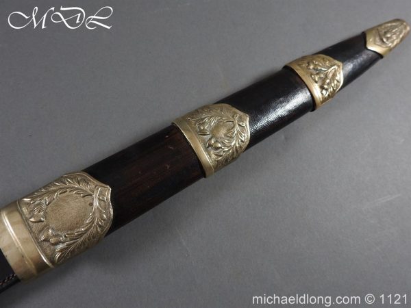 Highlanders Victorian Regimental Pipers Dirk Etched Blade - Image 7