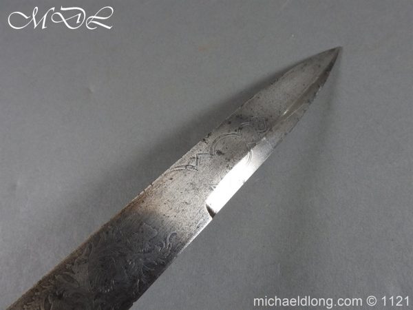 Highlanders Victorian Regimental Pipers Dirk Etched Blade - Image 11