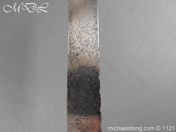 Highlanders Victorian Regimental Pipers Dirk Etched Blade - Image 13