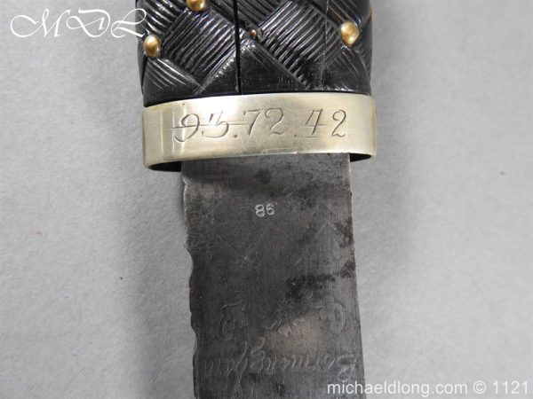 Highlanders Victorian Regimental Pipers Dirk Etched Blade - Image 21