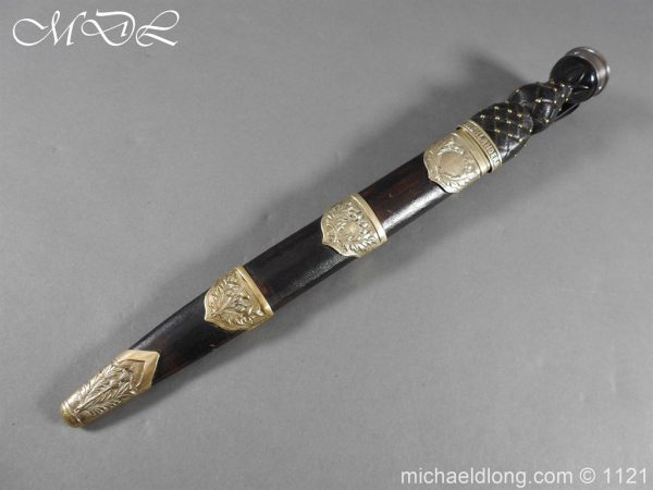 Highlanders Victorian Regimental Pipers Dirk Etched Blade - Image 24