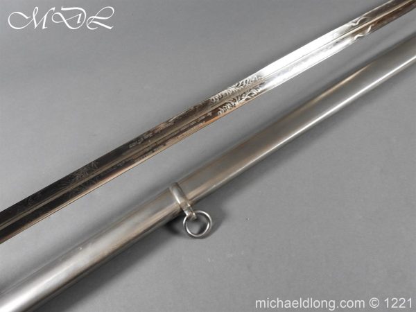 British Cavalry Presentation Sword c1872 - Image 7