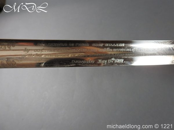 British Cavalry Presentation Sword c1872 - Image 25