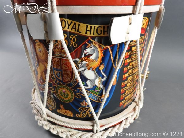 Black Watch Royal Highlanders Regimental Drum by Potter - Image 4