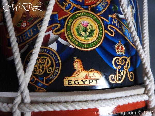 Black Watch Royal Highlanders Regimental Drum by Potter - Image 11