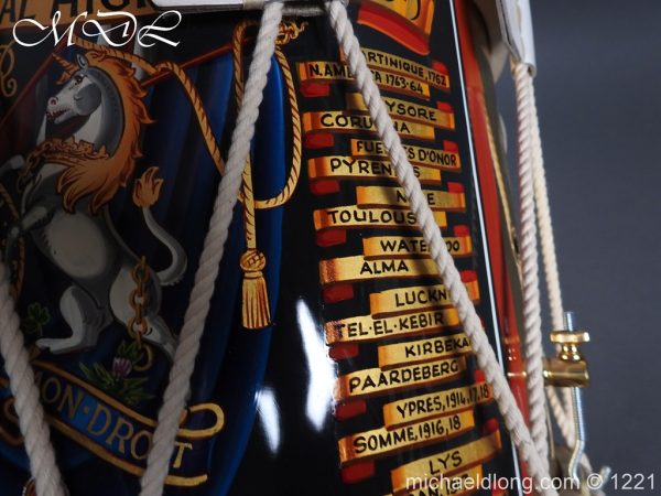 Black Watch Royal Highlanders Regimental Drum by Potter - Image 13