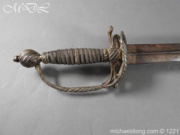 English Silver Hilted Small Sword c 1780 - Image 2