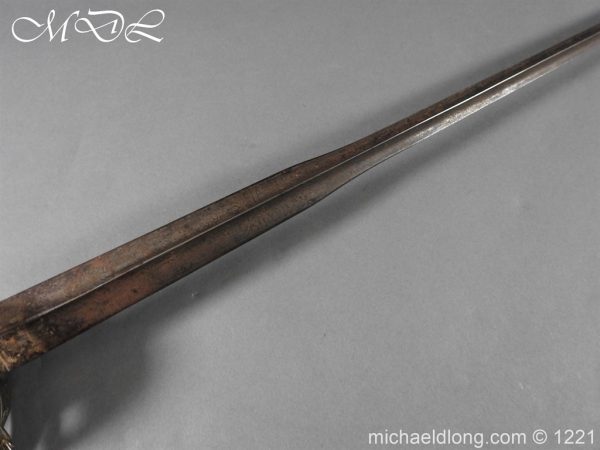 English Silver Hilted Small Sword c 1780 - Image 3
