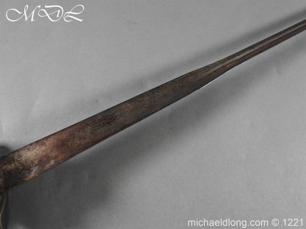 English Silver Hilted Small Sword c 1780 - Image 7