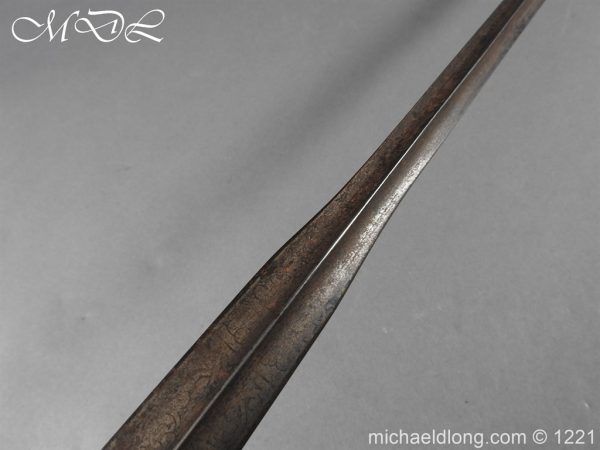 English Silver Hilted Small Sword c 1780 - Image 10