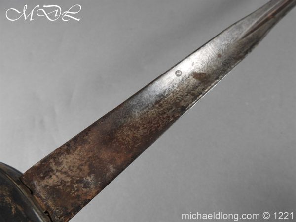 English Silver Hilted Small Sword c 1780 - Image 11