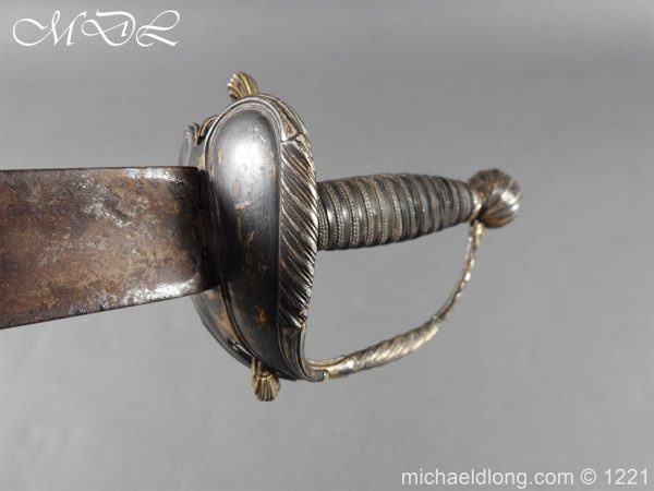 English Silver Hilted Small Sword c 1780 - Image 13