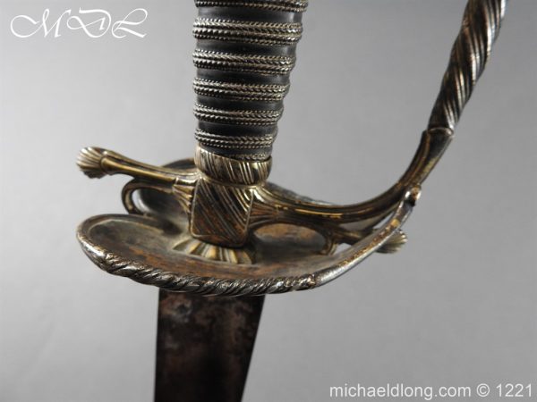 English Silver Hilted Small Sword c 1780 - Image 15