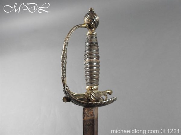 English Silver Hilted Small Sword c 1780 - Image 22