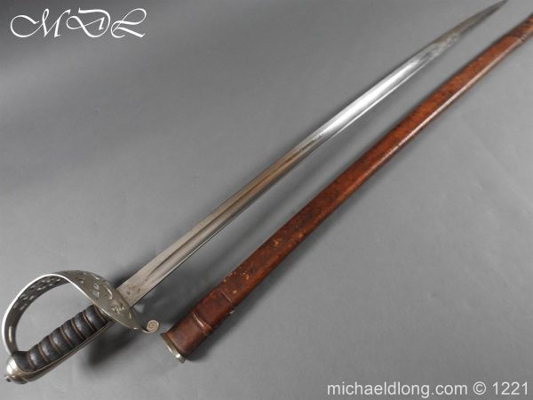 michaeldlong.com 23916 600x450 Household Cavalry 1892 NCO’s Sword with Etched Blade