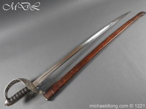 michaeldlong.com 23917 300x225 Household Cavalry 1892 NCO’s Sword with Etched Blade