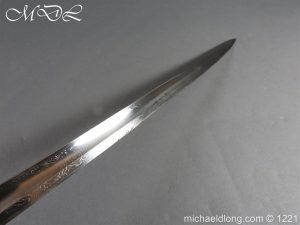 michaeldlong.com 23927 300x225 Household Cavalry 1892 NCO’s Sword with Etched Blade