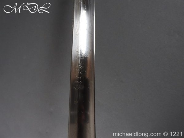 michaeldlong.com 23931 600x450 Household Cavalry 1892 NCO’s Sword with Etched Blade