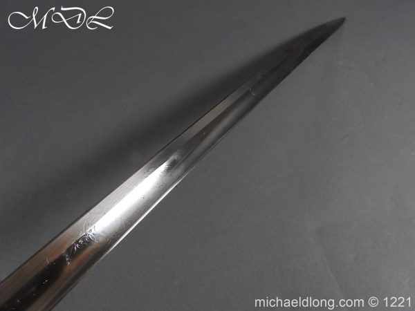 michaeldlong.com 23932 600x450 Household Cavalry 1892 NCO’s Sword with Etched Blade