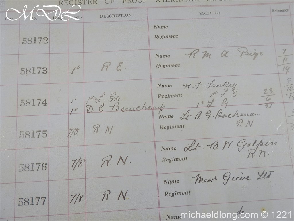 1st Life Guards Officer’s Sword by Wilkinson - Image 5