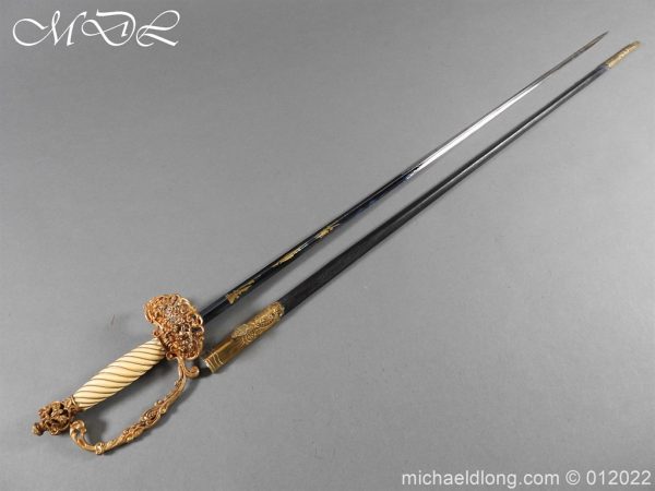 michaeldlong.com 24477 600x450 British Blue and Gilt Victorian Court Sword