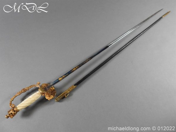 michaeldlong.com 24481 600x450 British Blue and Gilt Victorian Court Sword
