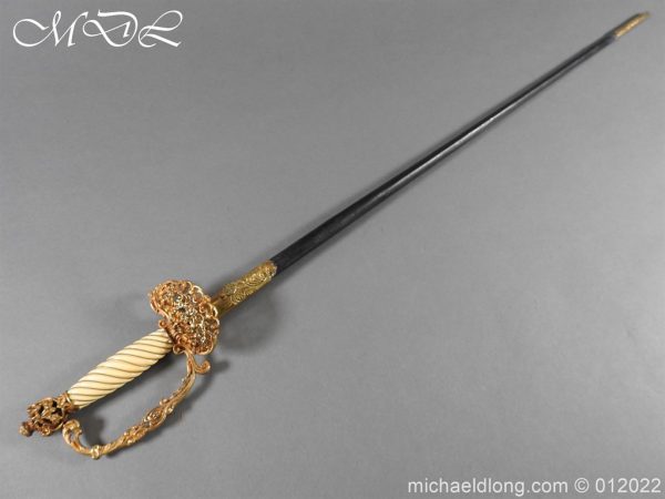 michaeldlong.com 24504 600x450 British Blue and Gilt Victorian Court Sword
