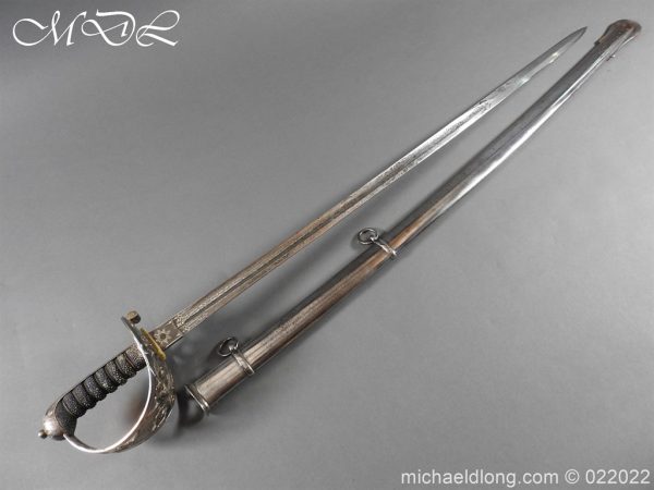 British 1856 Scroll Hilt Presentation Cavalry Sword