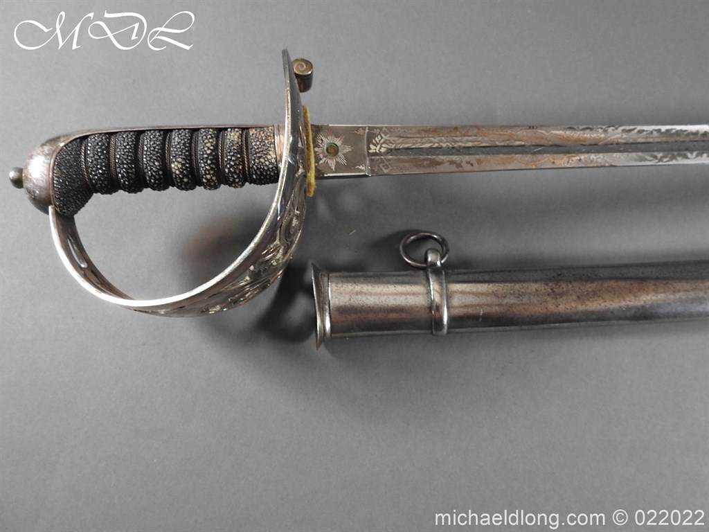 British 1856 Scroll Hilt Presentation Cavalry Sword - Image 2